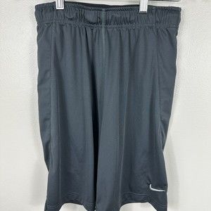 Nike Dri-Fit Shorts Adult Men’s Small Black Swoosh Athletic Basketball 9" Inseam